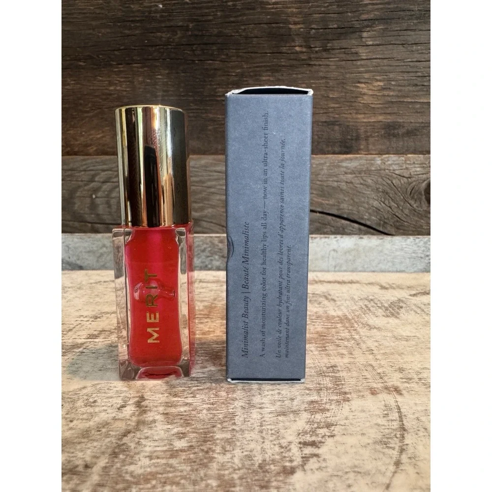MERIT Shade Slick Tinted Lip Oil Les Deux NEW | Clean Beauty |‎ $24